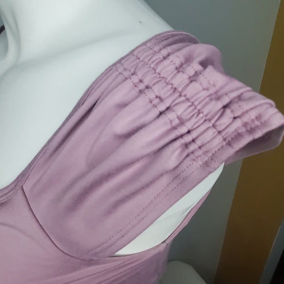 Free People Size XS - FP Movement "Breathe Deeper Crop Tank/Top InPink Ruched - Picture 11 of 11